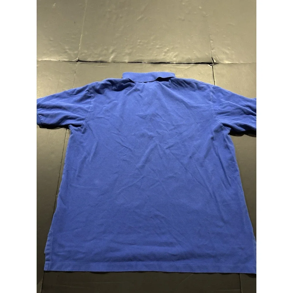Polo by Ralph Lauren Men's Blue Classic Fit Short Sleeve Polo Orange Pony XLT